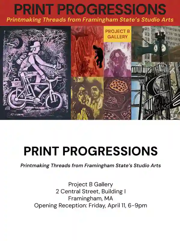 Poster image for the Print Progressions gallery exhibit