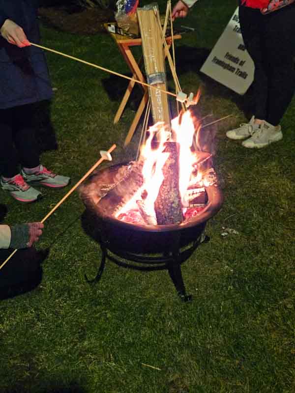 Close-up of a fire pit